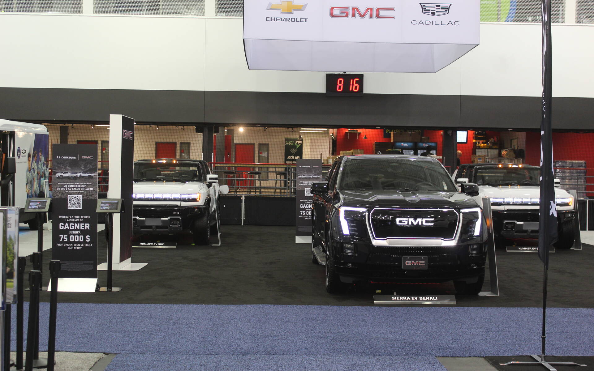 <p>GMC booth</p>